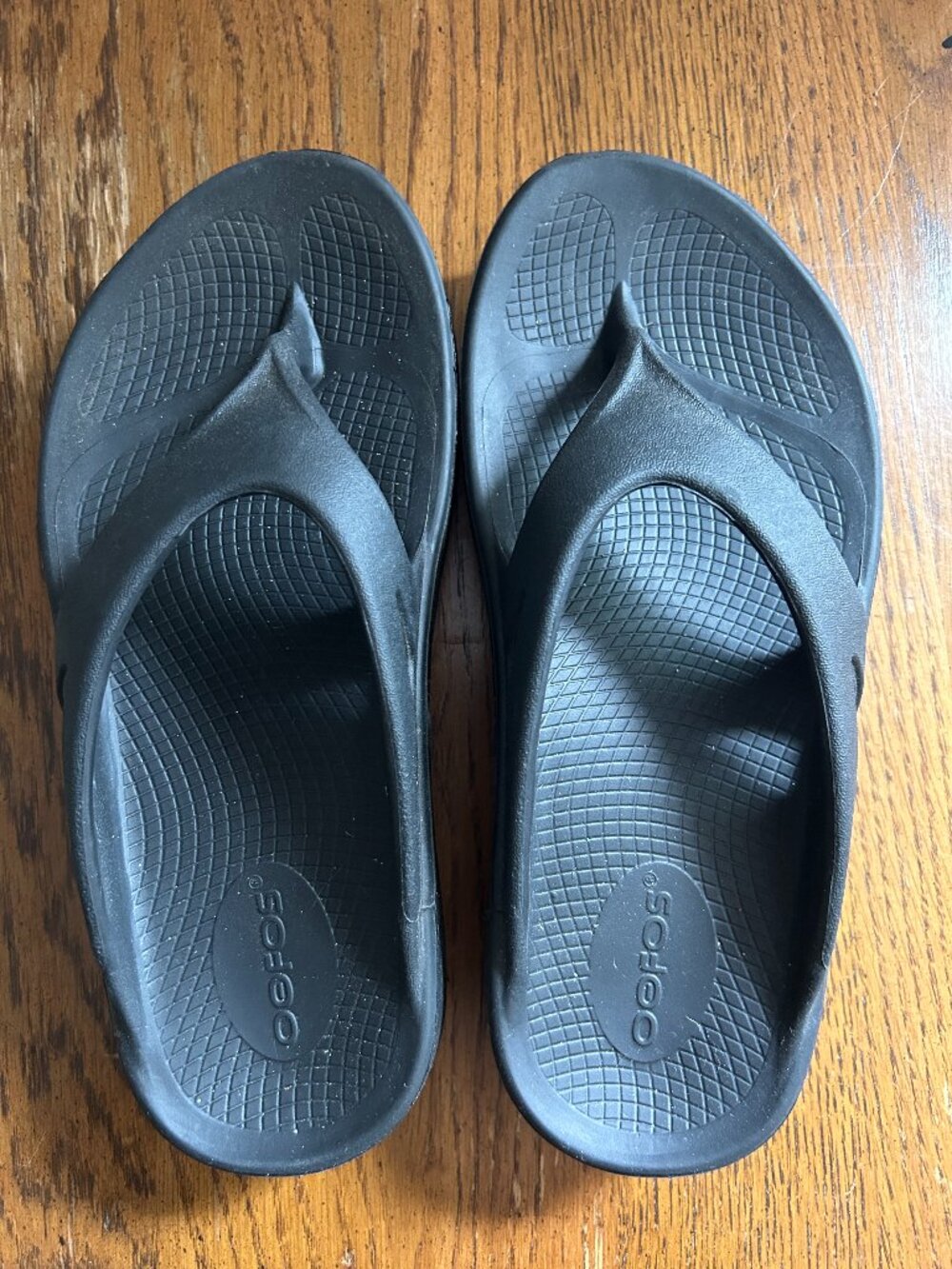OOFOS Flip Flop Women's Black Size 6